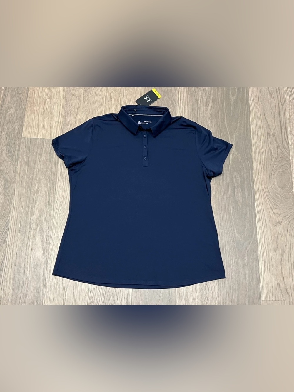 XXL 2XL Womens UNDER ARMOUR Zinger Navy Polo Shirt Top Golf Tennis UPF 30 NWT